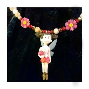 Fairy necklace Garden fairy pendant